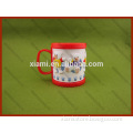 clearance sale embossed lovely bear pattern 3D soft pvc mug